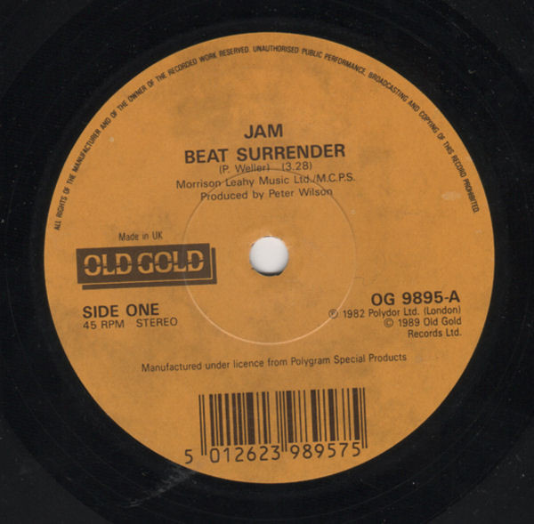 Beat Surrender / The Bitterest Pill (I Ever Had To Swallow)